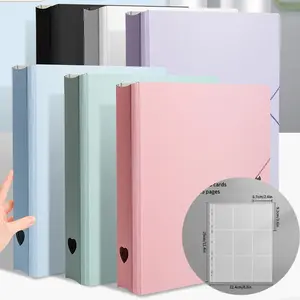 9-slot Kpop photo card storage album, large-capacity idol card collection album, portable photo album, high-end trading card storage folder, suitable for Kpop fan card collection organizer