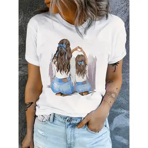 Casual White Women's T Shirt