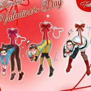 Dispatch Game Z-Team Water Boy Robert Flambae Handmade Acrylic keychain  Valentine's Day Gift BL Superhero Fan Gift