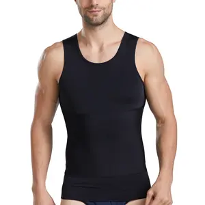 CuteStreet Men Vest Compression Shirt Body Shaping Sleeveless Slimming Tank Top for Tummy Control  Undershirts