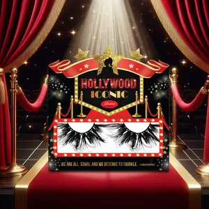 BLINDED – 20mm Real Mink Eyelashes with Glitter for a Dazzling Glam Look