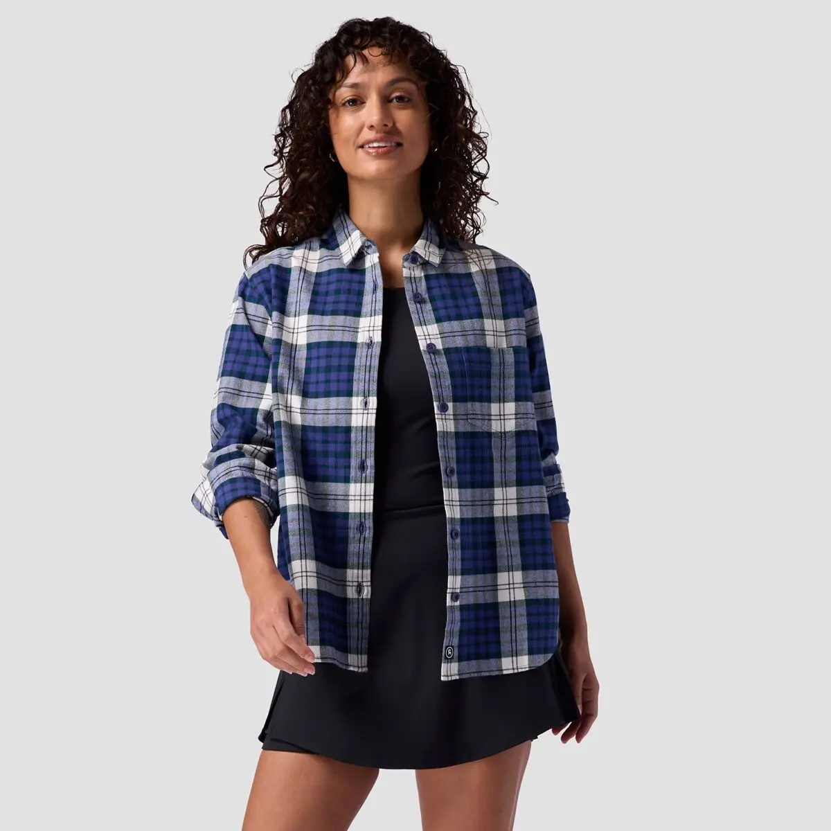 Backcountry Women's Venture Classic Long Sleeve Flannel Shirt | Breathable Brushed Cotton Outdoor Top with Dual Pockets, Tops, Blouses
