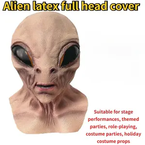 Alien latex headgear, suitable for stage performance, themed parties, role-playing, costume parties, holiday costume props