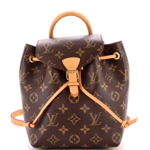 Pre-owned Louis Vuitton Canvas Coated Backpacks Montsouris NM Backpack Monogram Canvas BB by Rebag