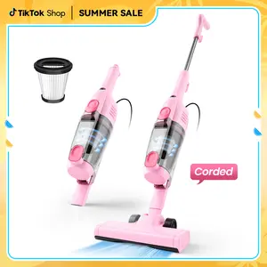 [Promoción] INSE R6X Aspiradora Escoba con Cable 600W 15KPa, Ultraligera sin Bolsa, 3 en 1 de Mano para Hogar, Alfombra, Suelo Duro, Pelo de Mascotas y Coche pet lovers Upright Vacuums