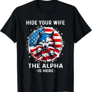 Retro Wolf Meme Funny Sarcastic Werewolf Graphic T-Shirt