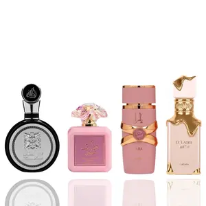 YARA ELIXIR + Pink Blush Shams Al Emarat + ECLAIRE + Fakhar Lattafa man -- 4 piece bundle