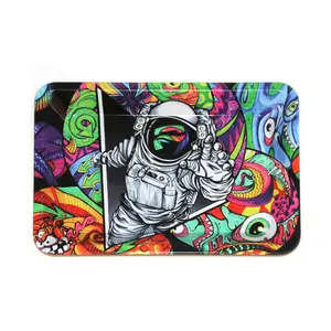 Cool Cartoon Character Design Tin Tray, Portable Decorative Serving Plate