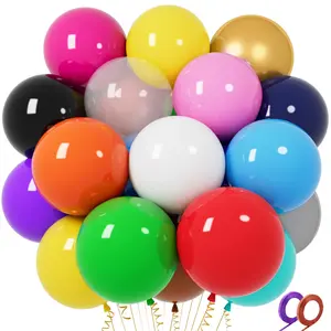 32 Pcs 18" Big Latex Balloons, Assorted Colors for Birthday & Wedding Party Decorations