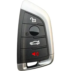 Replacement Key Fob Cover Case fit for BMW 1 3 5 Series X1 X2 X3 X5 X6 Z4 328i Z4 M5 M6 F10 F15 E90 E92 E93 Keyless Entry Key Fob Shell (Black)