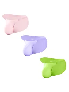 Trendy Sexy High-Cut Men's Triangle Panties, Modal Comfortable Breathable Transparent Waistband, Butt Lifting Fitness Underwear for Men