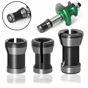 Router Drill Chuck, 6.35mm/8mm/6mm Electric Router Milling Cutter Accessories, Power Tool Accessories for Engraving Machine, Router Accessories & Parts