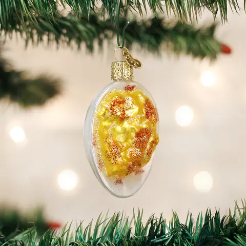 Glass Deviled Egg-Style Charm, Decorative Holiday Party Decoration, Home Supplies Room Ornament