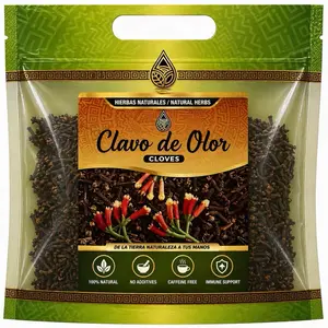 Premium Clove Herbal Tea (Clavo de Olor) – Whole Cloves for Tea & Spice Use, 100% Natural, Caffeine-Free, Aromatic & Fresh, 4 oz