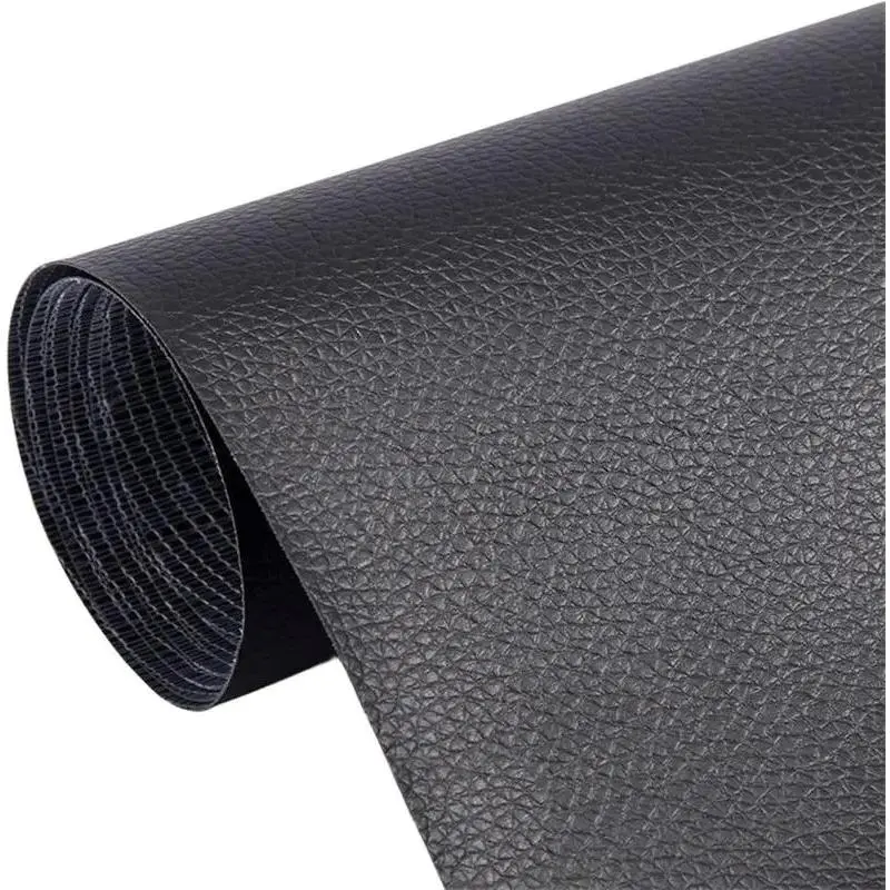 Durable Self-Adhesive Cuttable PVC Leatherette Patch - 1 Sheet 20x54 in Waterproof Upholstery Fabric for Chair, Couch Leather Items Repair