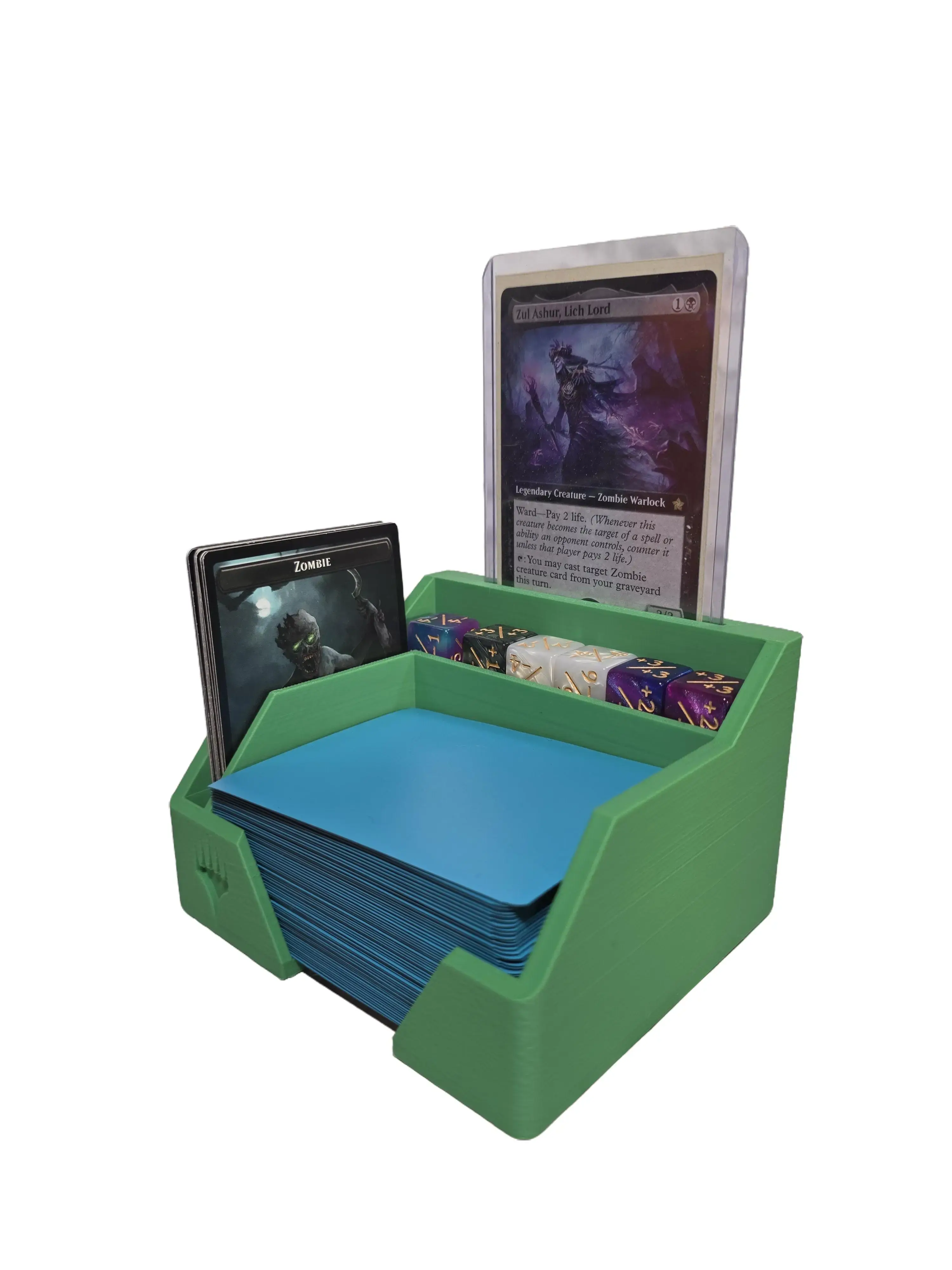 Command Station Mini | 60 Card TCG Deck, Dice & Token Organizer