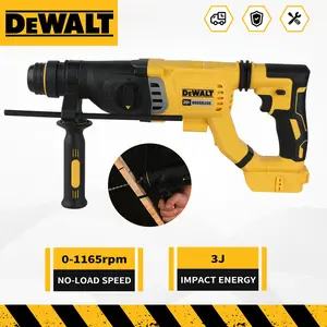 DEWALT DCH263 20V 6.0AH  Brushless Rotary Hammer | SDS Plus | Cordless Concrete Drill for Wall Hole Drilling & Demolition
