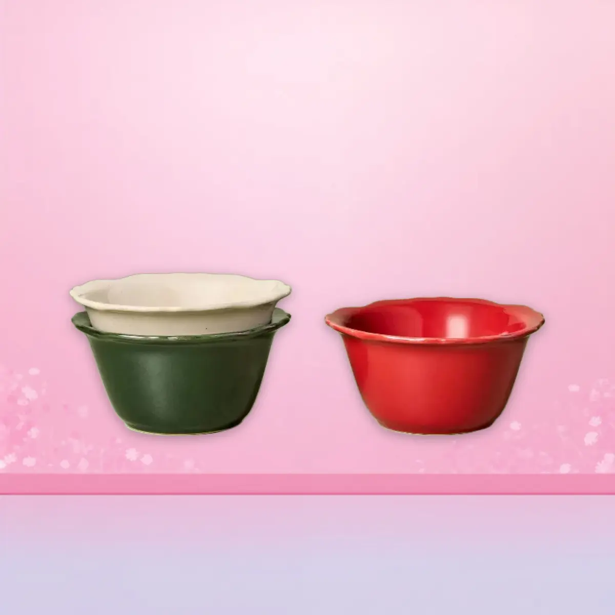 Set of 3 4.6" Stoneware Reactive Gze Mini Bowls - Hearth & Hand ™   wh Magnolia.
