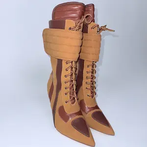 Camel Pointed Sporty Bootie