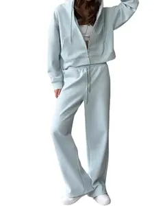 Zip-Up Hoodie and Sweatpants Set
