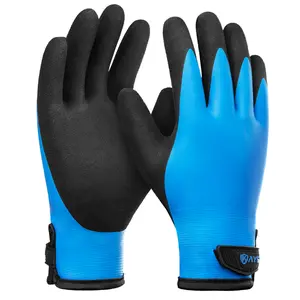 KAYGO KG145 Winter Waterproof Gloves for Men and Women, featuring a rubber-coated non-slip design, thermal insulated safety work gloves.