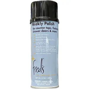 Fred's Fine Cleaning Center Residue-Free Unscented Cleaner - 14 oz Spray for Granite, Marble, Quartz Countertops, Glass Shower Fixtures (Household Kitchen Polish Protector)