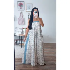 Toile Vintage Garden Dress (Blue)