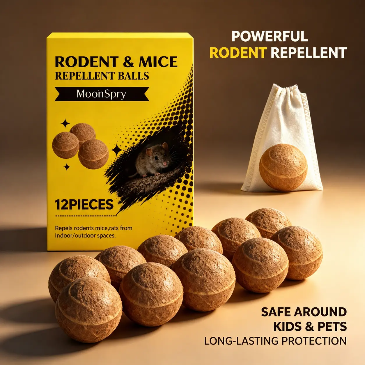 Plant formula rat repellent pill, safe at home, does not harm pets or children
