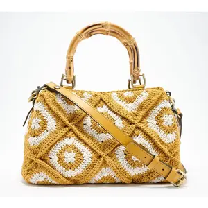 Patricia Nash Empoli Diamond Crochet Satchel
