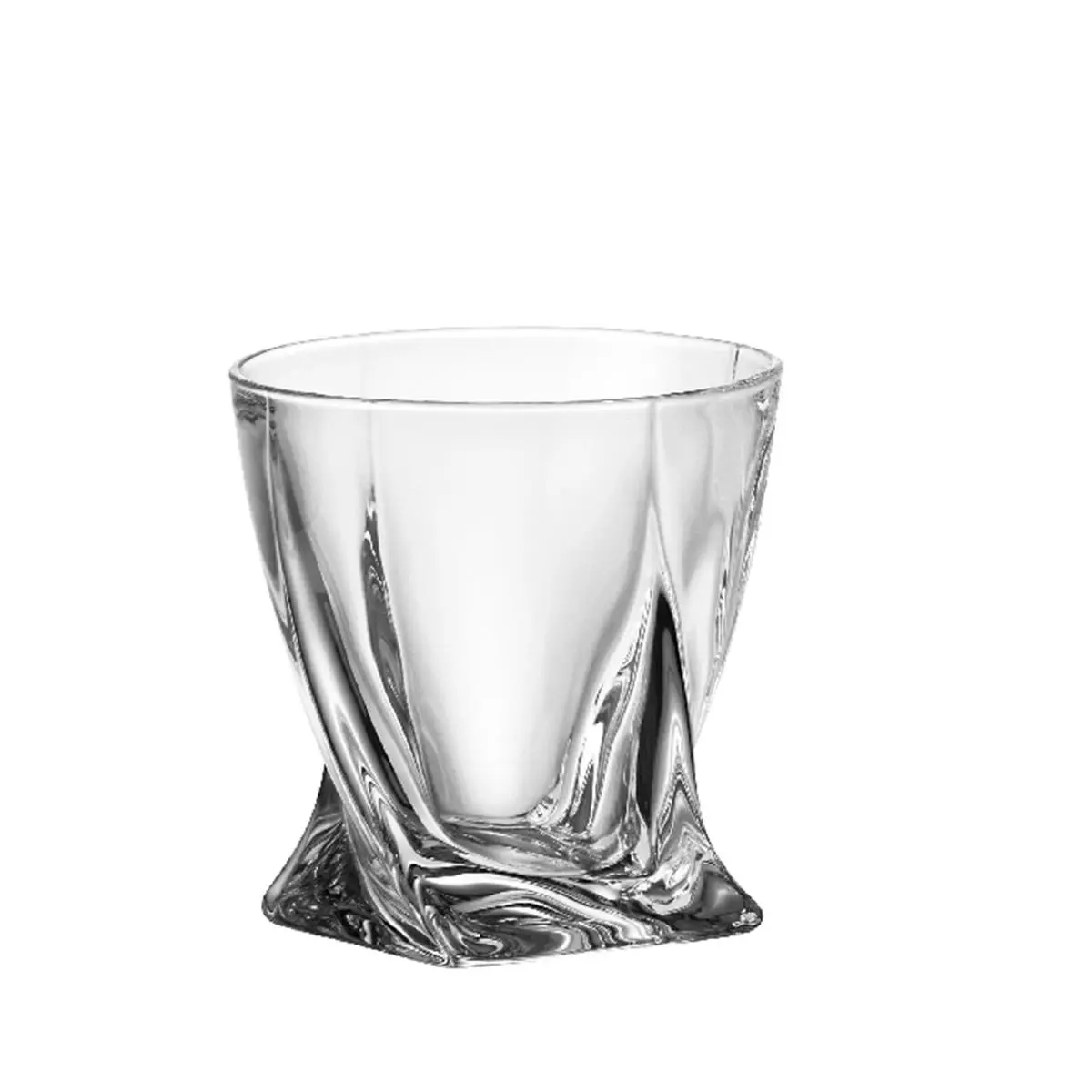 212 MAIN Crystalline Tumbler Double Old Fashioned Glasses Set - Dishwasher-Safe Crystal Drinkware, Kitchen Essentials, Drinkware Must Haves for Everyday Use