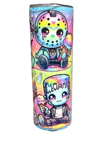 Mini Scoop Horror - 20oz oz 20 oz. 20oz. Skinny Sublimation Vacuum Flasks Tumbler - Amy's Tumbler Junkies - Your Favorite Tumbler Shop!