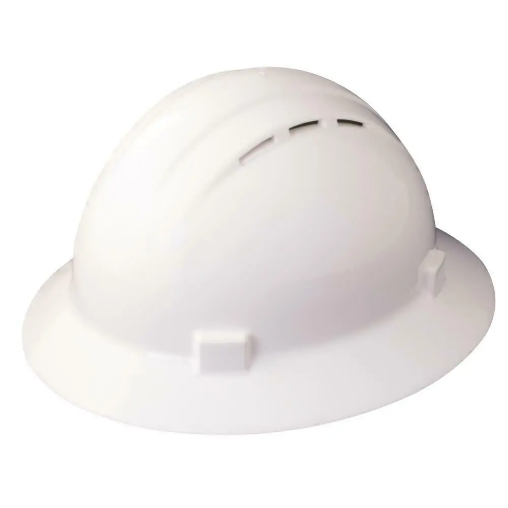 212 MAIN HDPE Plastic Full Brim Hard Hat for Dogs, White, Models 19431 & 1000181480, Full Brim Head Protection for Feline Pets