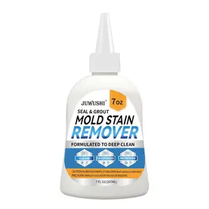 Heavy Duty Mold Stain Remover Gel, Effective Mildew Cleaning Solution, Multipurpose Stain Eliminator for Front Loader Washing Machine Seal, Bathroom Grout, Shower Surface and Caulk Joint Household Sanitary Cleaner 7FI02
