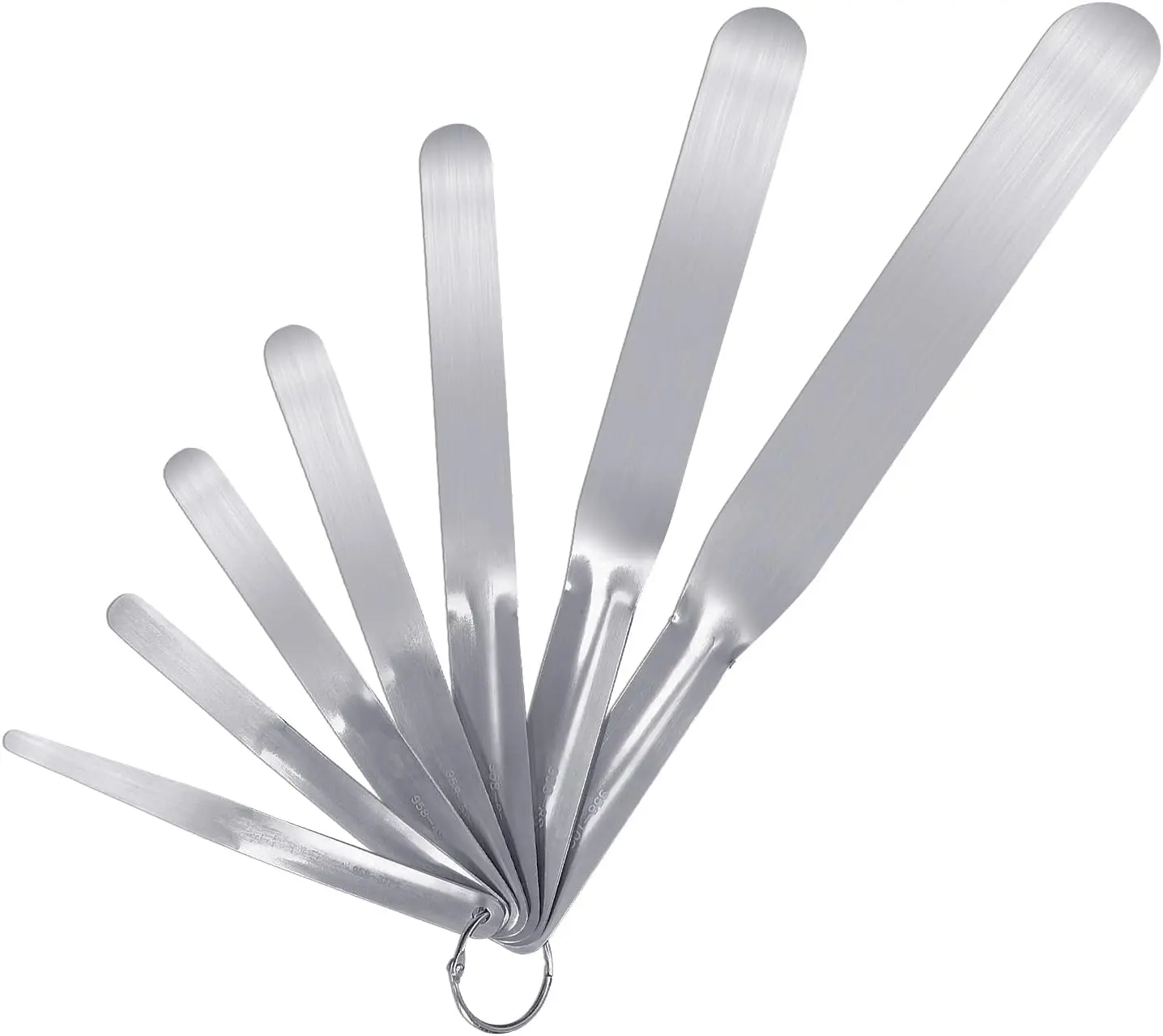 7-Piece Caulking Spatula Set - Professional Stainless Steel Caulk Finishing Tools, Streamline Spatulas for Bathroom Sink, Bathtub, Tile Sealant Application