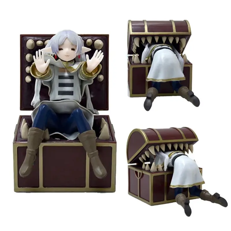 Frieren Beyond Journey's End Frieren Treasure Box Monster Anime Figure Toy Fern Noodle Stopper Action Figurine