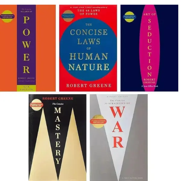 Robert Greene 5 Book Set: Concise Power,Law,War,Mastery,Seduction (Paperback)