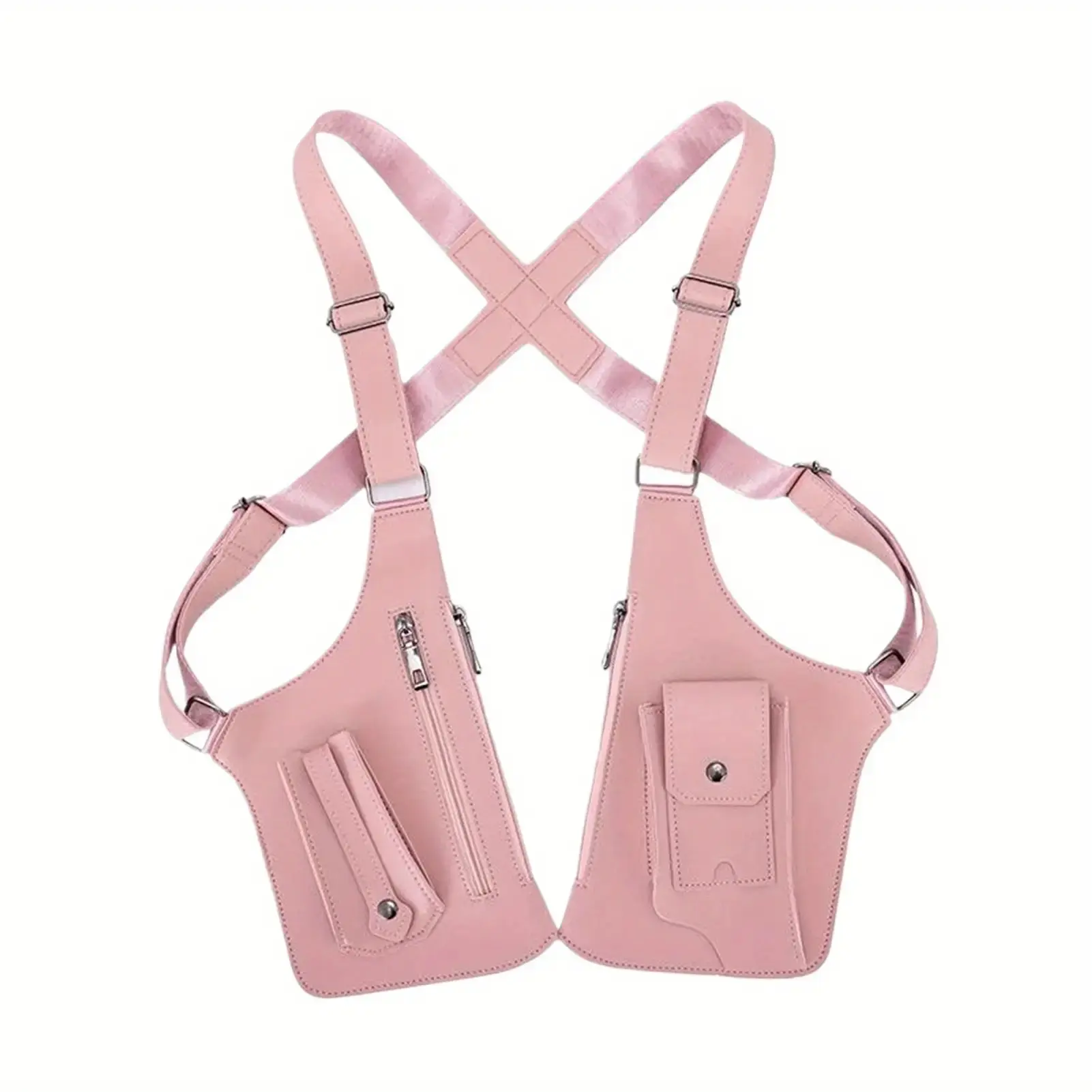 Women's Tactical Vest Backpack Unisex - Underarm Hanging Tool Bag, Fitness Running Chest Bag - Women's Outdoor Sports,  Durable Chest Bag - Men's Ideal Gift, Men's Backpack l vest woman anti-theft hidden storage leather anti-theft hidden storage m gym bag