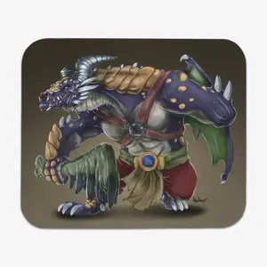 Amputee Dragon Fighter Mousepad