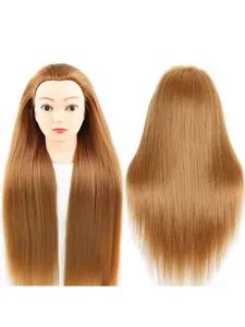 Human Body Model Head for Hair Styling Training, 66 Cm Long Hair, Beauty Model Practice Head, Braiding Dummy Head for Hairstylists