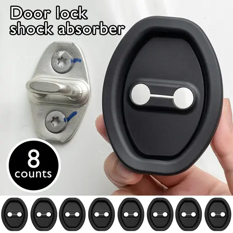 8 Counts Door Latch Lock Cover, protects door locks from scratches and breakage