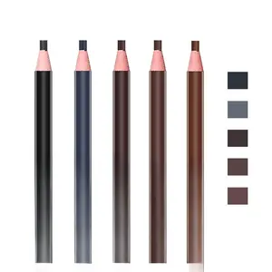 5pcs Microblading Pencil Waterproof Eyebrow Peel-off Pencil Pull Cord Microblading Supplies Brow Lamination Pencil Set For Marking Filling Outlining Eye Brow Liners In 5 Colors