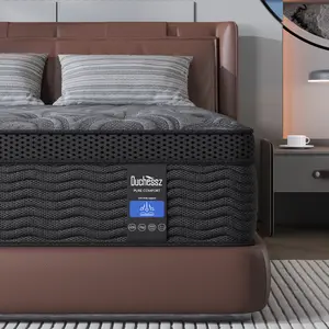 9/12/14 inch Twin Full Queen King  Hybrid Mattress in a Box, Upgrade Individually Pocket Springs, Medium Firm, Pressure Relief, Breathable Comfort and Durable, CertiPUR-US Certified