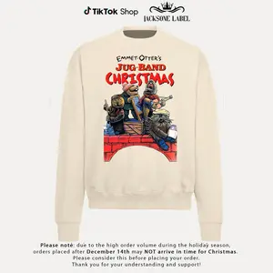 Jug Band Christmas Sweatshirt, Emmet Otter's Jug Band Christmas Cartoon Movie Shirt, The Muppet Show, Muppets Fan, Gift For Fan, Chritsmas Party Shirt, Unisex Graphic Crewneck