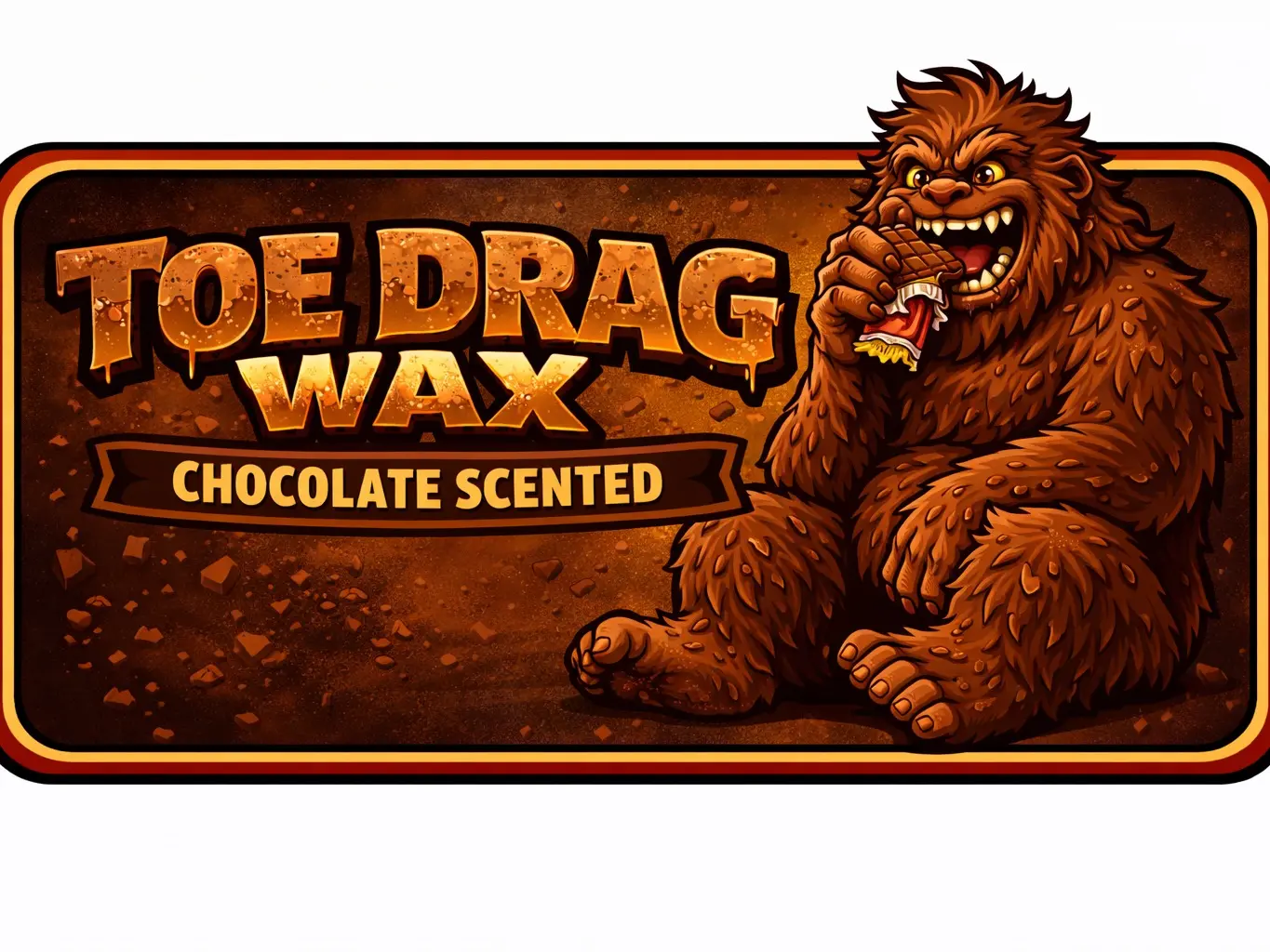 Toe Drag Wax 4 oz Performance Grip Hockey Wax - Chocolate Scented