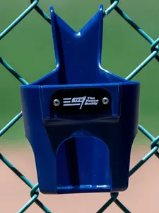 The Fence Buddy - Dark Blue Hanging Bottle Holder - Dugout Accessory for Gatorade, Stanley, Yeti & More - Made in the USA - Cup, Drinkware