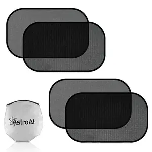 AstroAI Car Window Shades 4 Pack Car Sun Shade for Car Window 20" x 12" Side Window Sunshades - Sun, Glare and UV Rays Protection for Your Child - Fits Most of Cars Spring Car Care