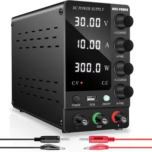 Kuaiqu Sps-C3010 Adjustable Dc Power Supply, Variable 30v 10a, High Precision LED Display, Desktop Lab Power Supply with USB Port