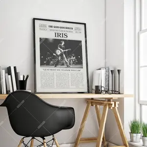 Goo Goo Dolls Retro Newspaper Print, Iris Poster, Lyric Print, City of Angels Music from the Motion Picture Poster No Frame