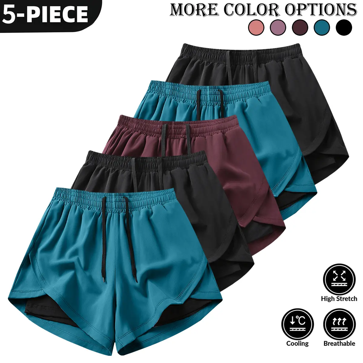 Lake Blue - Black - Burgundy - Lake Blue - Black