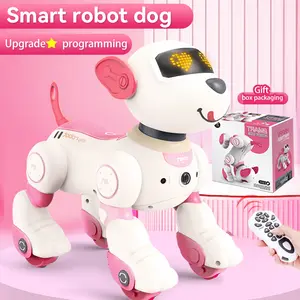 TongLi Dancing Robot Dog Smart Remote Control Robot Dog Electronic Pet Toy Dog Children's Programming Robot Dog Realistic Electronic Pet Interactive Electronic Pet Gesture-Sensing Pet Toy Christmas, Halloween, Thanksgiving Gift